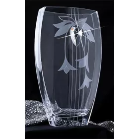   LORENTINA Lorentina Vase ®, virágmintás, 35 cm MADE WITH SWAROVSKI ELEMENTS®