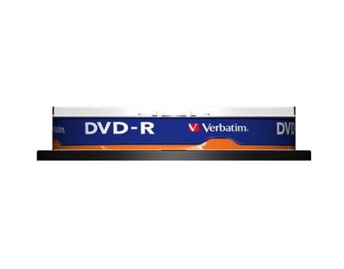 VERBATIM DVD-R lemez, AZO, 4,7GB, 16x, 10 db, hengeren, VERBATIM