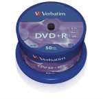   VERBATIM DVD-R lemez, AZO, 4,7GB, 16x, 50 db, hengeren, VERBATIM