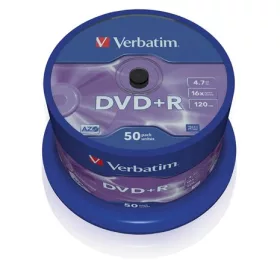   VERBATIM DVD+R lemez, AZO, 4,7GB, 16x, 50 db, hengeren, VERBATIM