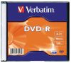 VERBATIM DVD-R lemez, AZO, 4,7GB, 16x, 1 db, vékony tok, VERBATIM