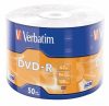 VERBATIM DVD-R lemez, 4,7GB, 16x, 50 db, zsugor csomagolás, VERBATIM