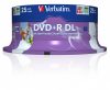 VERBATIM DVD+R lemez, kétrétegű, nyomtatható, no-ID, 8,5GB, 8x, 25 db, hengeren, VERBATIM "Double Layer"