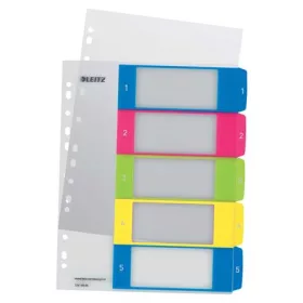  LEITZ Regiszter, műanyag, A4 Maxi, 1-5, LEITZ "Wow"