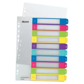   LEITZ Regiszter, műanyag, A4 Maxi, 1-10, LEITZ "Wow"