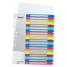   LEITZ Regiszter, műanyag, A4 Maxi, 1-20, LEITZ "Wow"