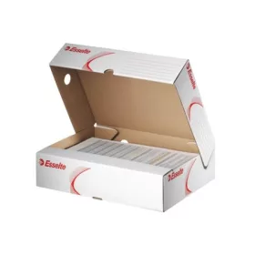   ESSELTE Archiválódoboz, A4, 80 mm, karton, felfelé nyíló, ESSELTE "Standard", fehér