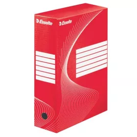   ESSELTE Archiválódoboz, A4, 100 mm, karton, ESSELTE "Boxycolor", piros