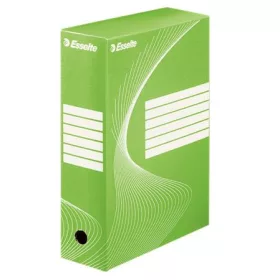   ESSELTE Archiválódoboz, A4, 100 mm, karton, ESSELTE "Boxycolor", zöld