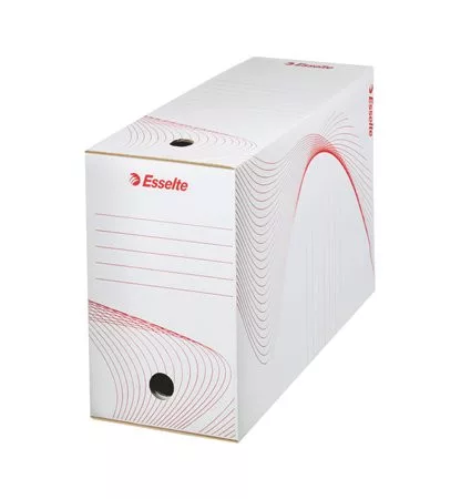 ESSELTE Archiválódoboz, A4, 150 mm, karton, ESSELTE "Standard", fehér