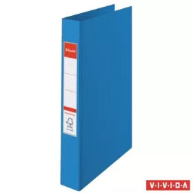   ESSELTE Gyűrűs könyv, 2 gyűrű, 42 mm, A4, PP, ESSELTE "Standard", Vivida kék