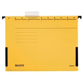   LEITZ Függőmappa, oldalvédelemmel, karton, A4, LEITZ "Alpha", sárga