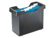 LEITZ Függőmappa tároló, műanyag, 5 db függőmappával, LEITZ "Plus", fekete