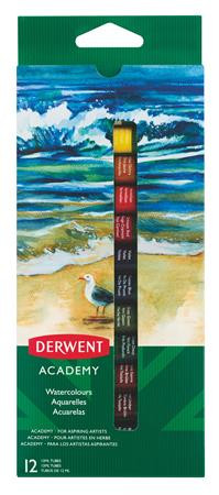 DERWENT Tempera készlet, 12 darabos, 12 ml, DERWENT "Academy"