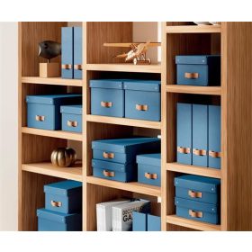   LEITZ Iratpapucs, karton, 100 mm, LEITZ "Puro", óceánkék