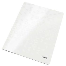   LEITZ Gyorsfűző, laminált karton, A4, LEITZ "Wow", fehér