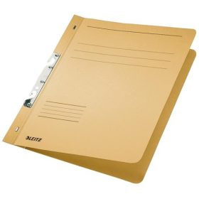   LEITZ Gyorsfűző, karton, fémszerkezettel, A4, LEITZ, sárga