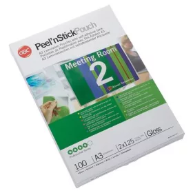   GBC Meleglamináló fólia, 125 mikron, A3, fényes, öntapadó, GBC