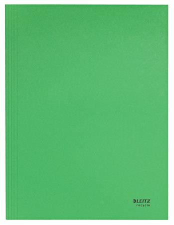 LEITZ Pólyás dosszié, karton, A4, LEITZ "Recycle", zöld
