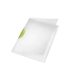   LEITZ Gyorsfűző, klipes, PP, A4, LEITZ "ColorClip Magic", zöld