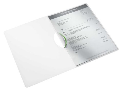 LEITZ Gyorsfűző, klipes, PP, A4, LEITZ "Wow ColorClip", zöld