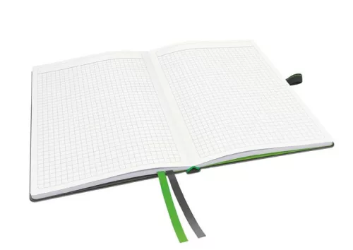 LEITZ Jegyzetfüzet, exkluzív, A5, kockás, 80 lap, keményfedeles, LEITZ "Complete", fekete