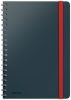 LEITZ Spirálfüzet, B5, vonalas, 80 lap, LEITZ, "Cosy Soft Touch", bársonyszürke