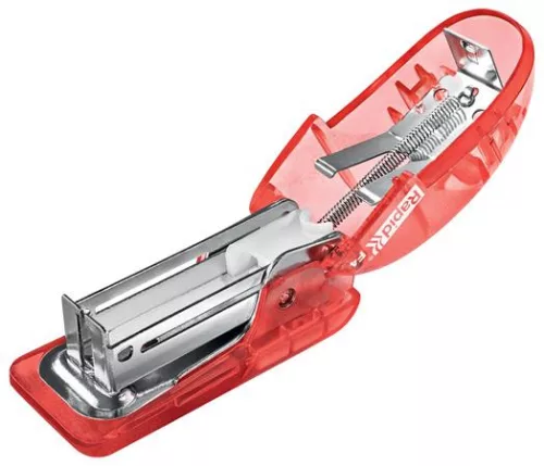 RAPID Tűzőgép, mini, 24/6, 26/6, 10 lap, RAPID "Colour'Breeze", korall