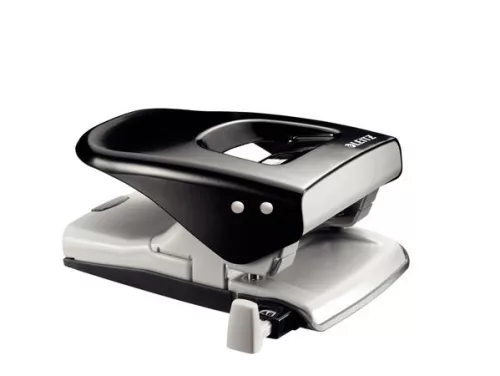 LEITZ Lyukasztó, kétlyukú, 40 lap, LEITZ " Nexxt 5138", fekete