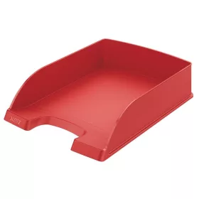 LEITZ Irattálca, műanyag, LEITZ "Plus", piros