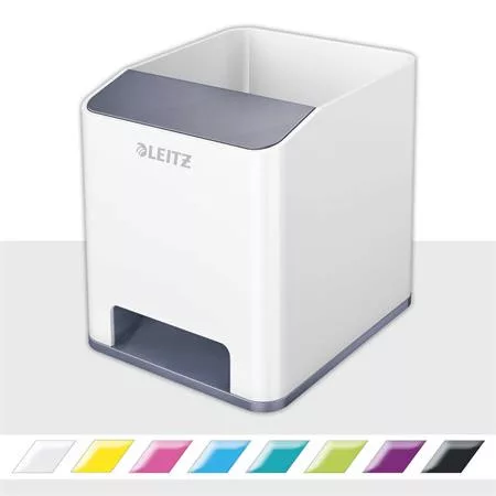 LEITZ Írószertartó, kettős színhatású, LEITZ "Wow", fehér