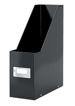 LEITZ Iratpapucs, PP/karton, 95 mm, LEITZ "Click&Store", fekete