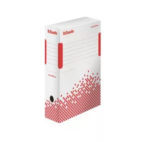   ESSELTE Archiválódoboz, A4, 100 mm, újrahasznosított karton, ESSELTE "Speedbox", fehér