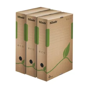   ESSELTE Archiválódoboz, A4, 80 mm, újrahasznosított karton, ESSELTE "Eco", barna