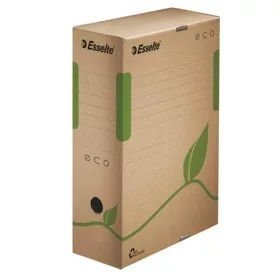   ESSELTE Archiválódoboz, A4, 100 mm, újrahasznosított karton, ESSELTE "Eco", barna