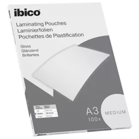   IBICO Meleglamináló fólia, 100 mikron, A3, fényes, IBICO "Medium"