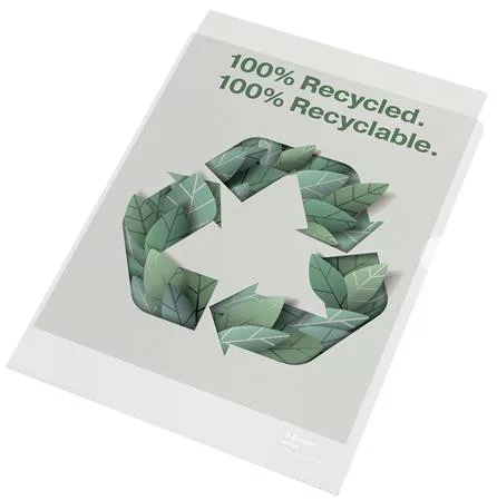 ESSELTE Genotherm, "L", A4, 100 mikron, narancsos felület, ESSELTE "Recycled"