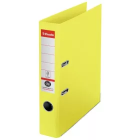   ESSELTE Iratrendező, 50 mm, A4, környezetbarát, élvédő sínnel, ESSELTE "No.1", sárga