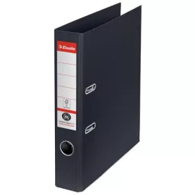   ESSELTE Iratrendező, 50 mm, A4, környezetbarát, élvédő sínnel, ESSELTE "No.1", fekete