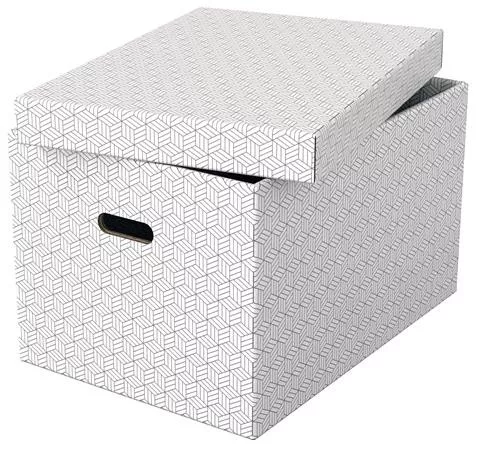 ESSELTE Tárolódoboz, L méret, ESSELTE "Home", fehér