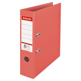   ESSELTE Iratrendező, 75 mm, A4, PP, élvédő sínnel, ESSELTE "Colour'Breeze", korall