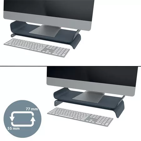 LEITZ Monitorállvány, LEITZ "Ergo", sötétszürke