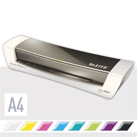 LEITZ Laminálógép, A4, 75-125 mikron, LEITZ "iLam Home Office", szürke