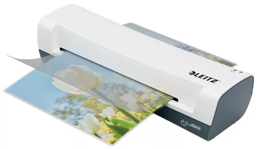 LEITZ Laminálógép, A4, 75-125 mikron, LEITZ "iLam Home", fehér