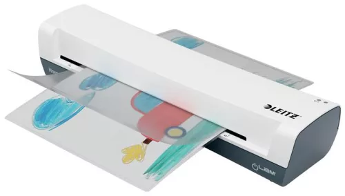 LEITZ Laminálógép, A3, 75-125 mikron, LEITZ "iLam Home", fehér