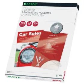   LEITZ Meleglamináló fólia, 175 mikron, A3, fényes, UDT technológiával, LEITZ "iLam"