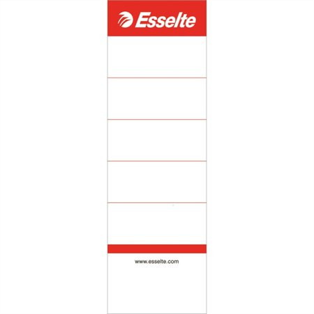 ESSELTE Cserecímke, iratrendezőhöz, kétoldalas, 50x158 mm, ESSELTE, fehér