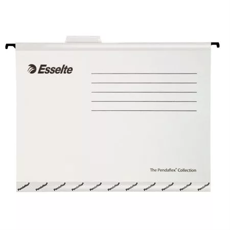 ESSELTE Függőmappa, újrahasznosított karton, A4, ESSELTE "Classic", fehér