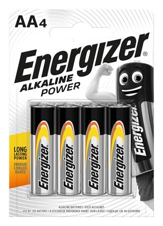 ENERGIZER Elem, AA ceruza, 4 db, ENERGIZER "Alkaline Power"