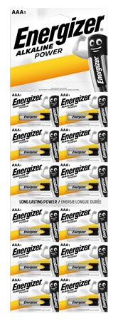 ENERGIZER Elem, AAA mikro, 12 db, egyesével téphető, ENERGIZER "Alkaline Power Kartella"